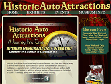 Tablet Screenshot of historicautoattractions.com